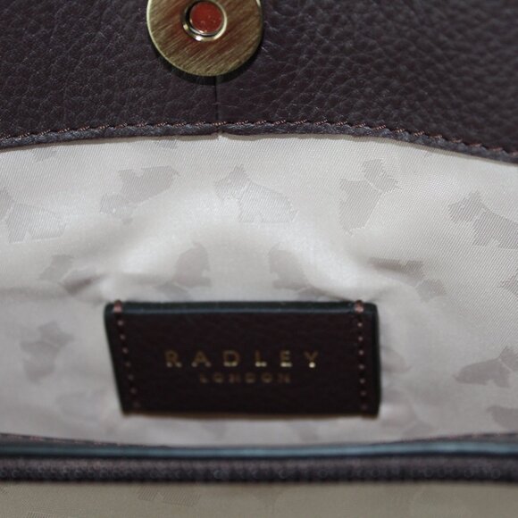 Radley London Provence Street Brown Leather Crossbody Satchel Handbag - Picture 15 of 16